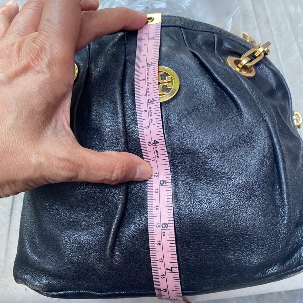 Tory Burch Navy Gold Chain Purse - Picture 10 of 11